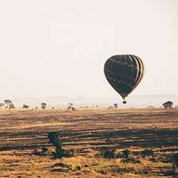 Heissluftballon in Tansania