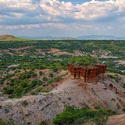 Olduvai gorge in Tanzania