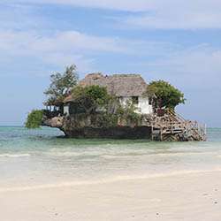 The Rock in Zanzibar Tanzania